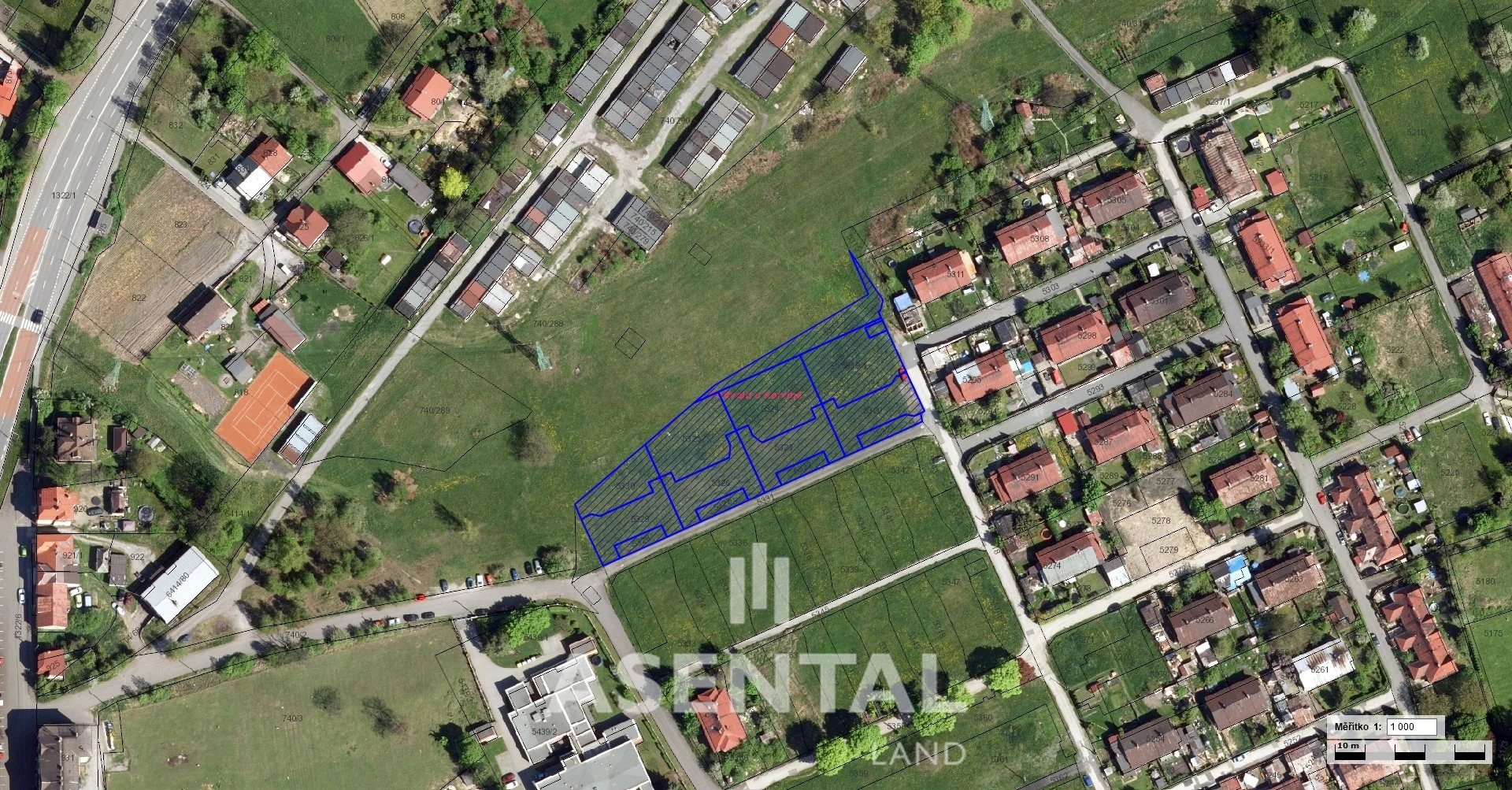 Prodej souboru pozemků o výměře 4 499 m² v k.ú. Petřvald u Karviné