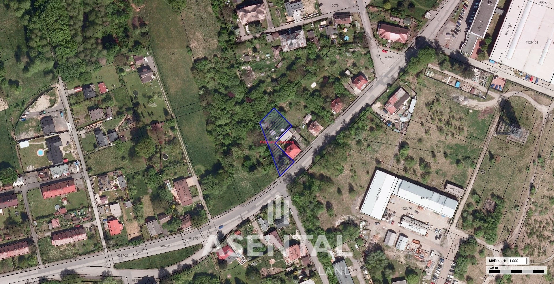 Prodej pozemku o výměře 874 m² v k.ú. Petřvald u Karviné