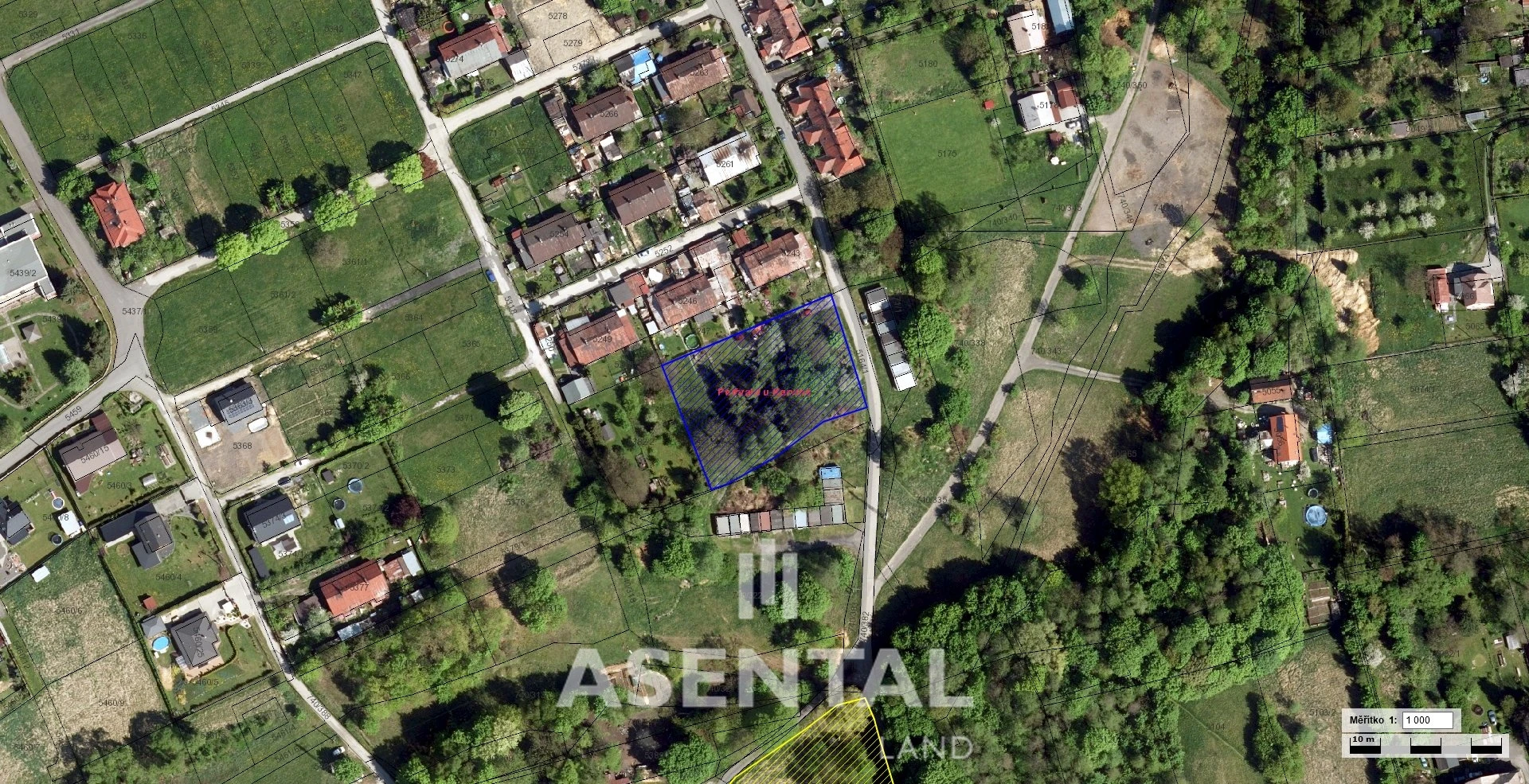Prodej pozemku o výměře 2 458 m² v k.ú. Petřvald u Karviné